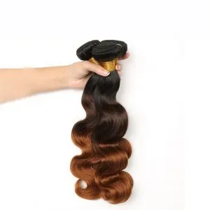 Ombre Weave Hair Extensions Wave Balayage Weft